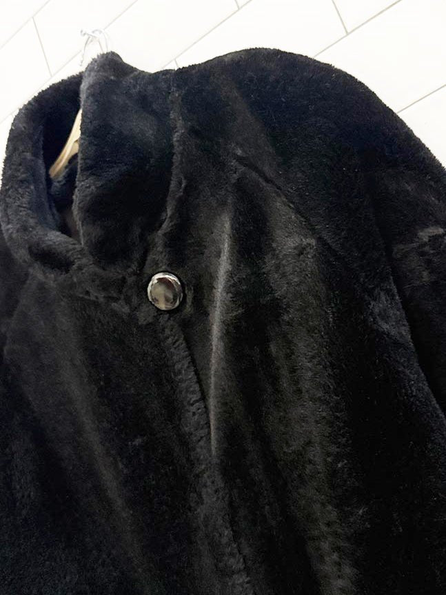 vintage utex faux fur plush teddy coat | made in USA - good market thrift store