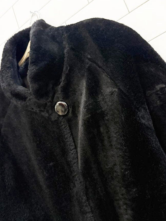 vintage utex faux fur plush teddy coat | made in USA - good market thrift store
