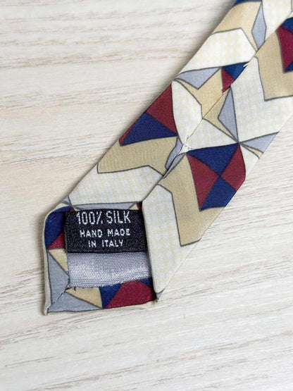 vintage van heusen 100% silk geometric tie | made in Italy - good market thrift store