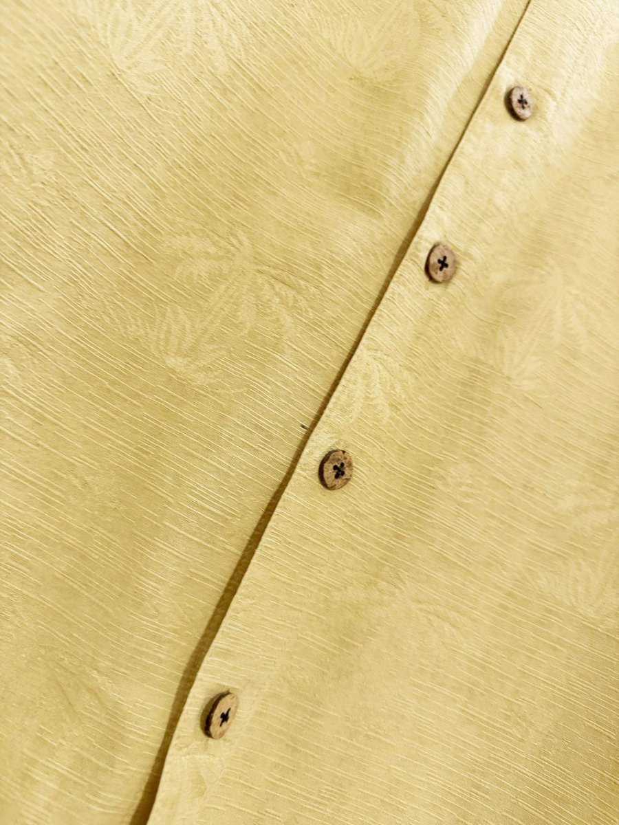 vintage van heusen 100% silk palm cabana shirt - good market thrift store