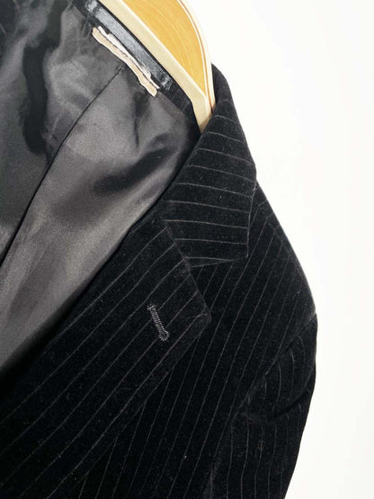 vintage velvet pin stripe blazer - good market thrift store