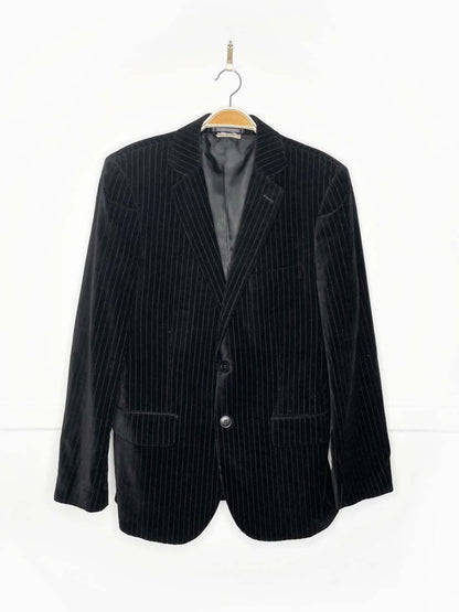 vintage velvet pin stripe blazer - good market thrift store