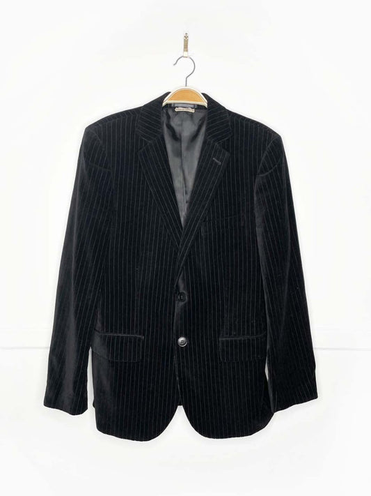vintage velvet pin stripe blazer - good market thrift store