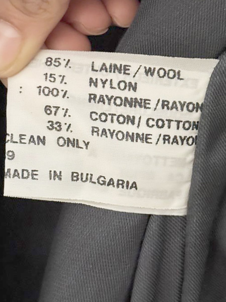 vintage village squire wool - blend flecked tweed belted overcoat - good market thrift store