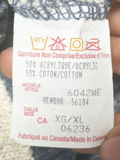 vintage weekend edition fair isle striped knit sweater | made in Canada - good market thrift store