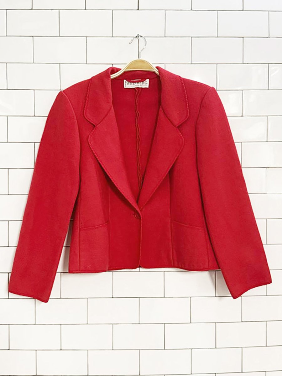 vintage weinberg paris wool - blend blazer | made in France - good market thrift store