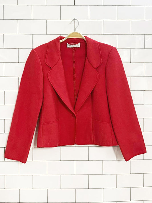 vintage weinberg paris wool - blend blazer | made in France - good market thrift store