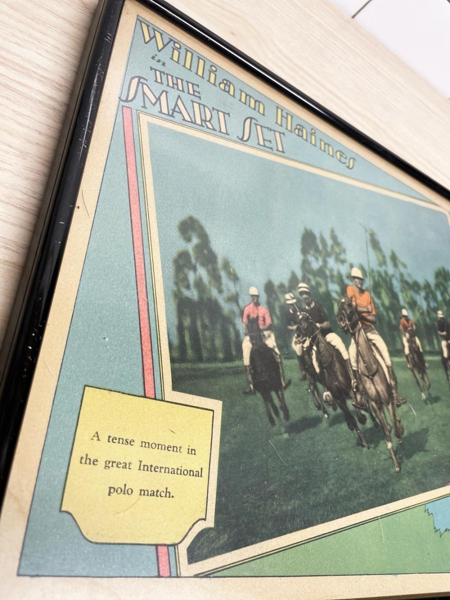 vintage william hanes in the smart polo match set movie poster framed | made in usa - good market thrift store
