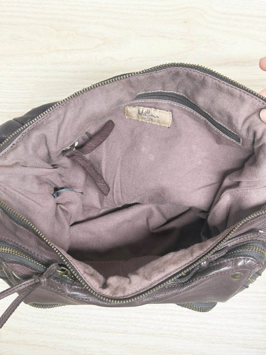 vintage wilson leather slouchy hobo shoulder bag - good market thrift store