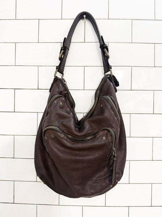 vintage wilson leather slouchy hobo shoulder bag - good market thrift store