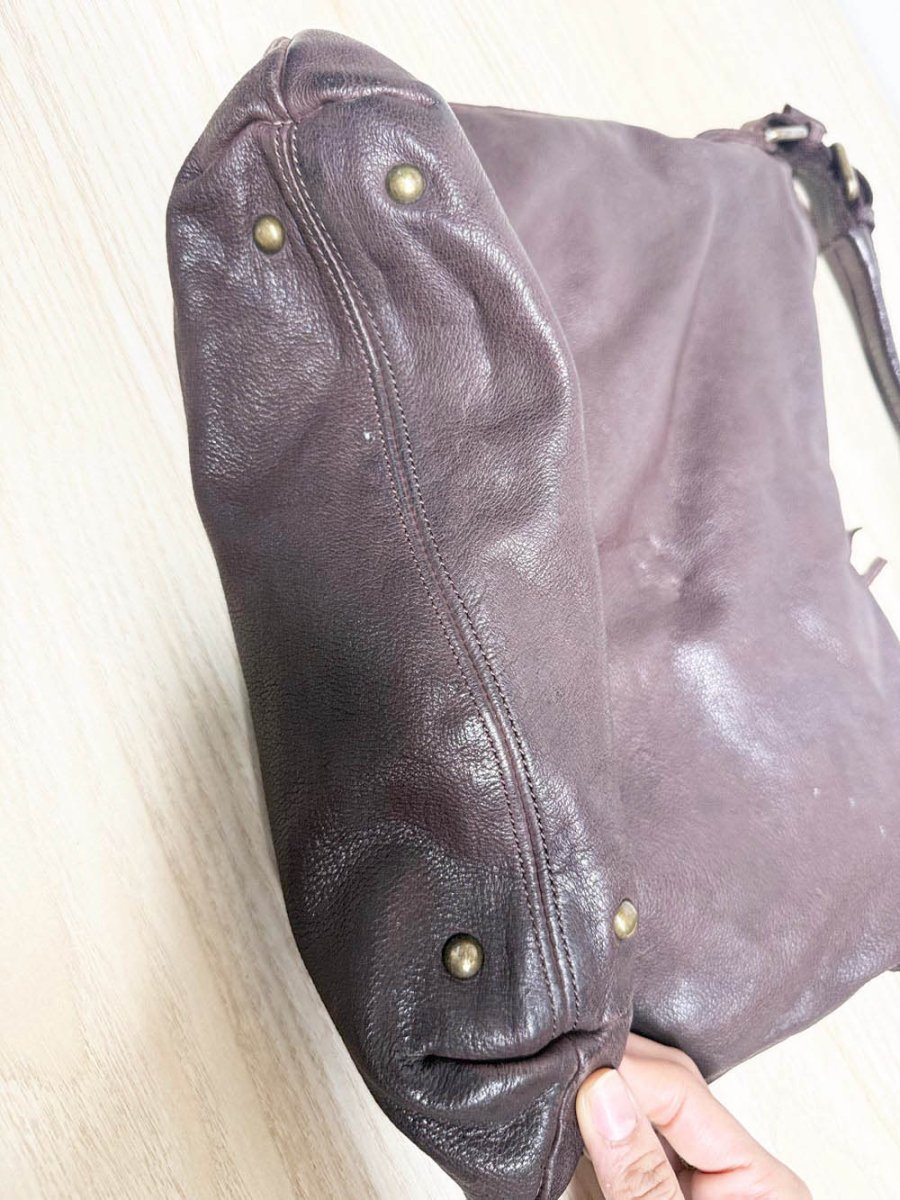 vintage wilson leather slouchy hobo shoulder bag - good market thrift store