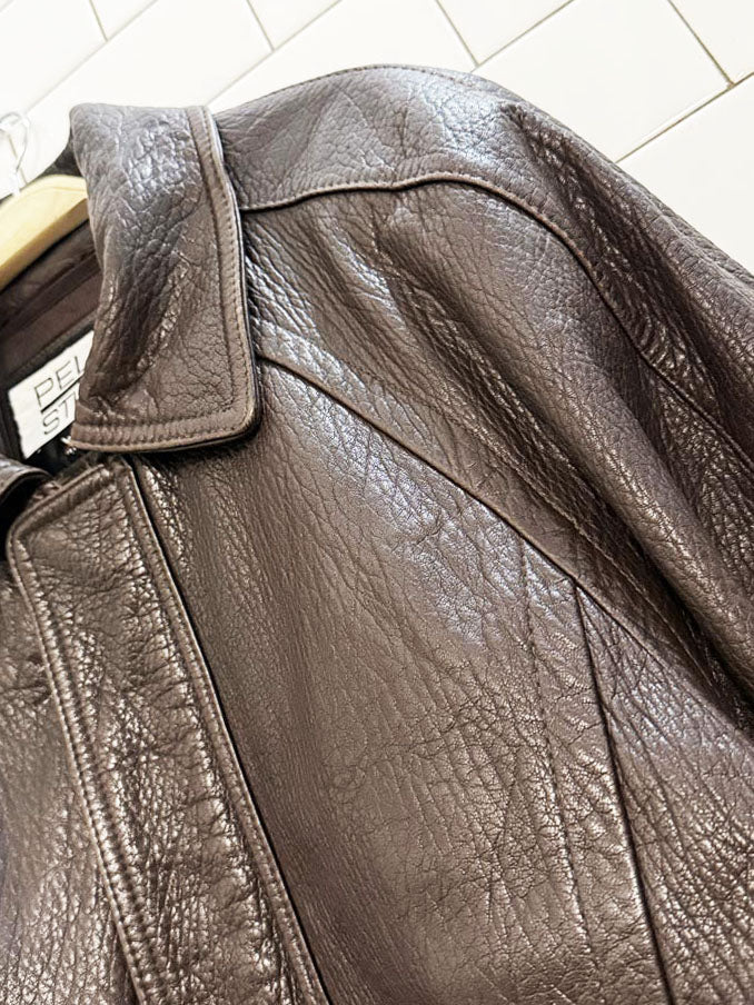 vintage wilsons heavy soft leather bomber jacket | pelle studio | thinsulate zip out liner - good market thrift store