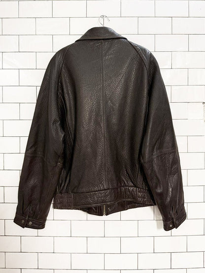 vintage wilsons heavy soft leather bomber jacket | pelle studio | thinsulate zip out liner - good market thrift store