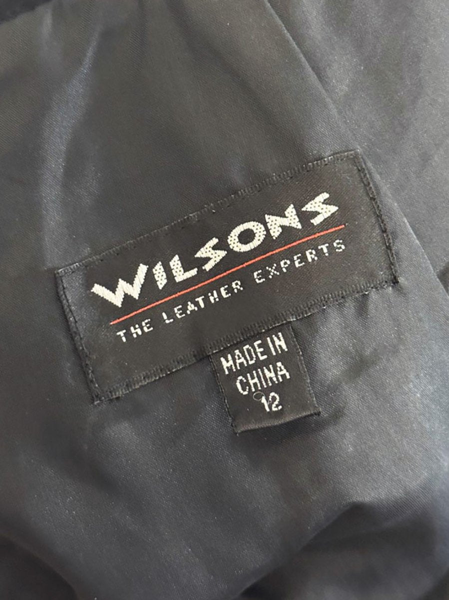 vintage wilsons suede snap button slit midi skirt | leather - good market thrift store