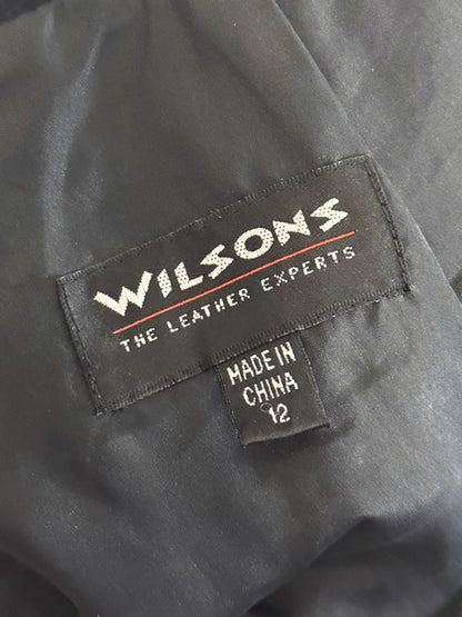 vintage wilsons suede snap button slit midi skirt | leather - good market thrift store