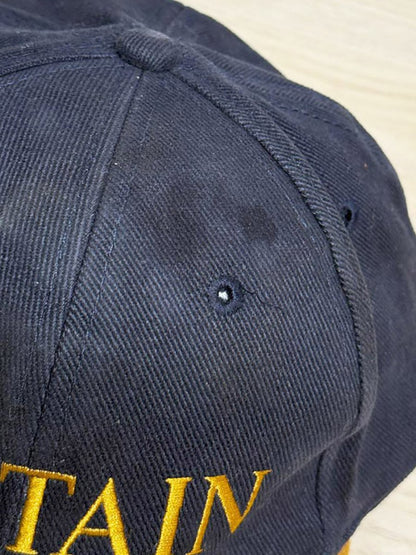 vintage winning spirit suede brim embroidered captain baseball cap - good market thrift store