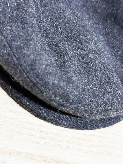vintage wool - blend flat cap with ear muffs - good market thrift store