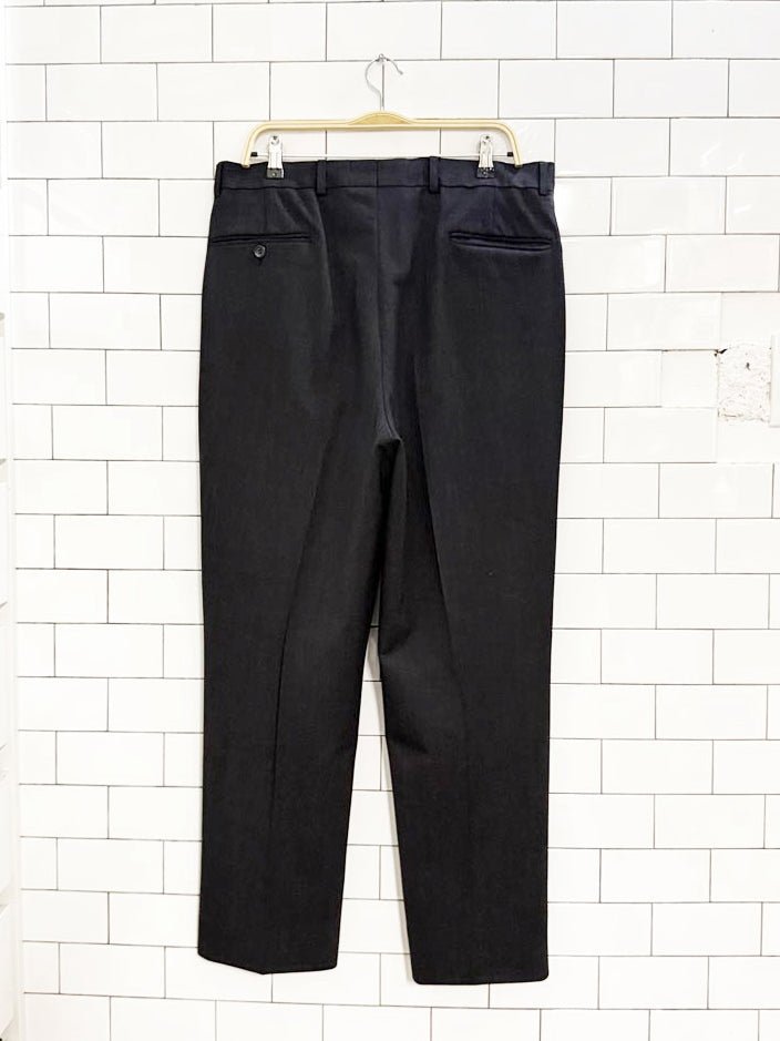vintage wool - blend pleated trousers - good market thrift store