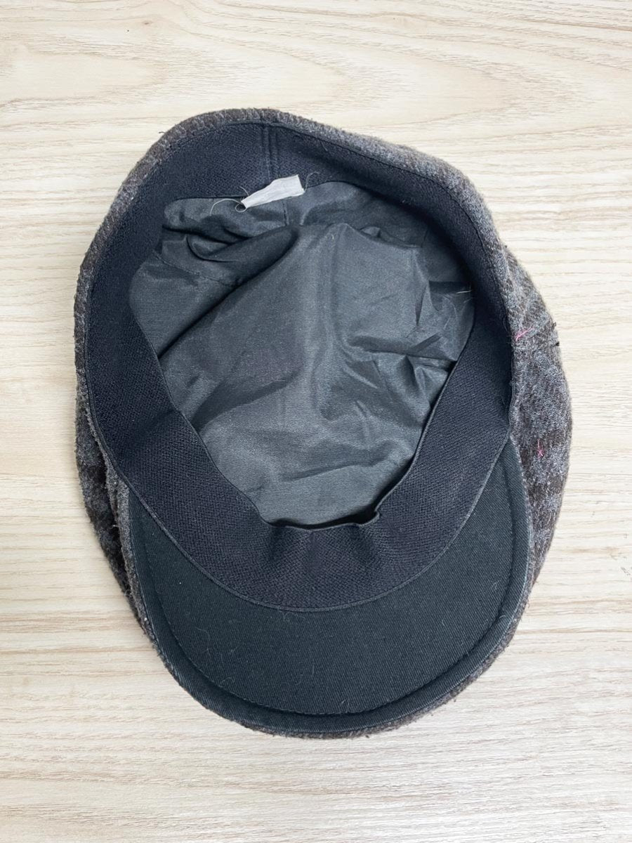 vintage wool - blend tweed flat cap - good market thrift store