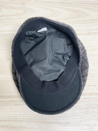 vintage wool - blend tweed flat cap - good market thrift store
