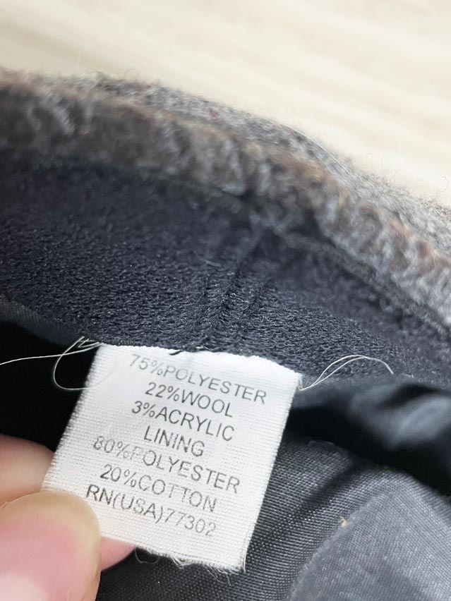 vintage wool - blend tweed flat cap - good market thrift store