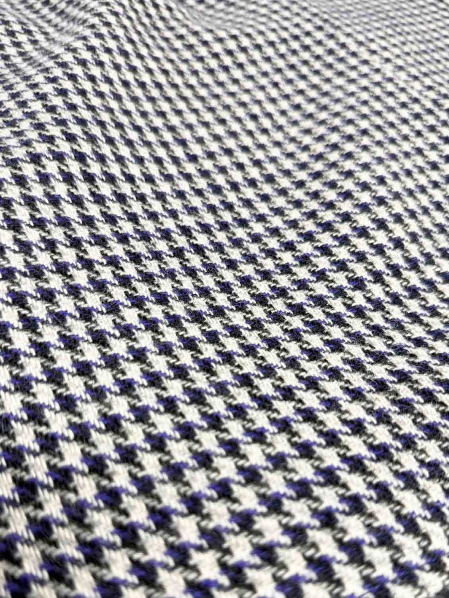 vintage wool houndstooth pleated hem knee - length skirt - good market thrift store