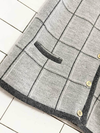 vintage wool window pocket knit vest - good market thrift store