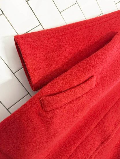 vintage woolrich wool - mohair western fringe rancher coat | made in USA - good market thrift store