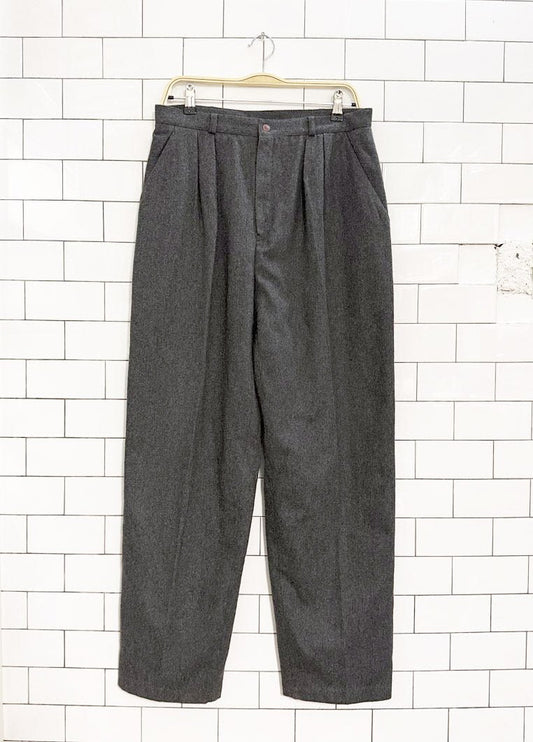 vintage worthington wool pleated trousers | lined - good market thrift store