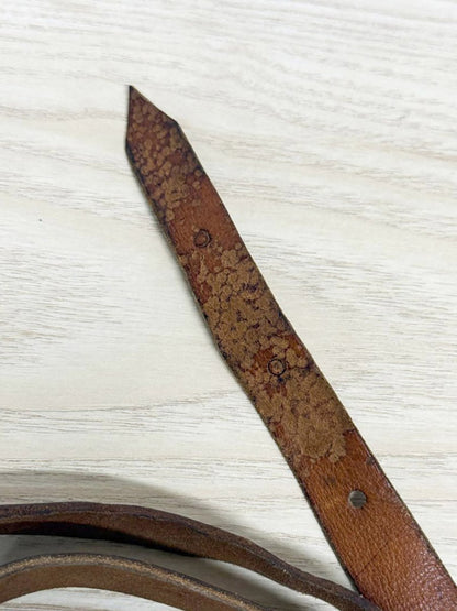 vintage woven tassel leather crossbody bag - good market thrift store