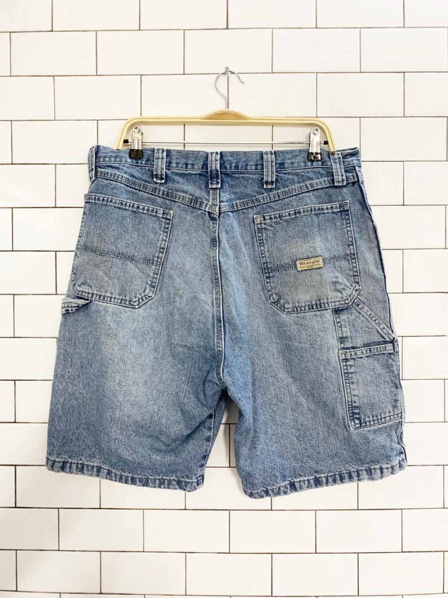 vintage wrangler carpenter relaxed denim shorts - good market thrift store