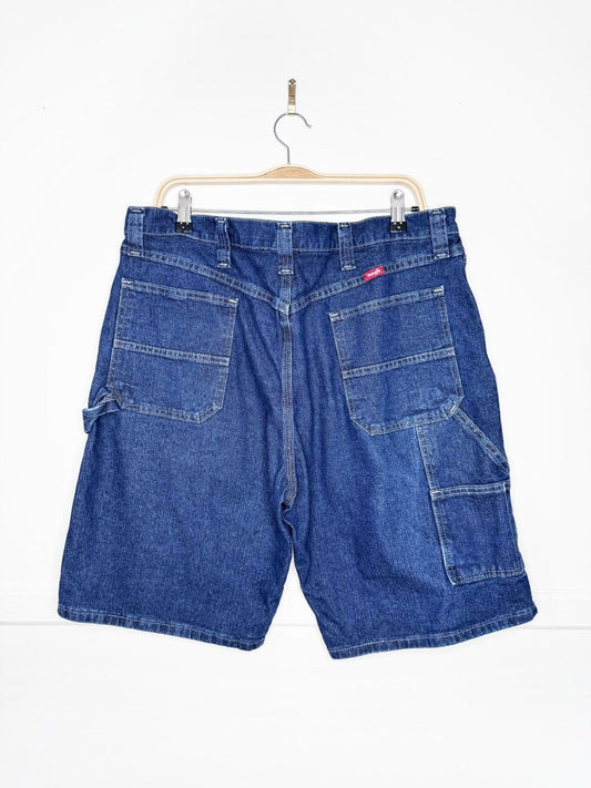 vintage wrangler denim carpenter jorts - good market thrift store