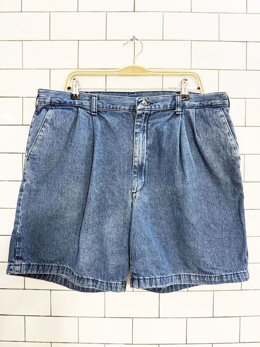 vintage wrangler hero originals pleated denim shorts - good market thrift store