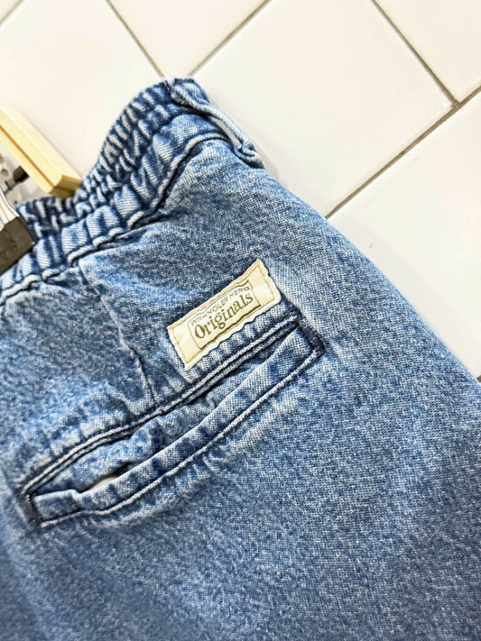 vintage wrangler hero originals pleated denim shorts - good market thrift store