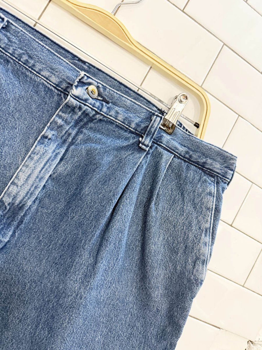 vintage wrangler hero originals pleated denim shorts - good market thrift store
