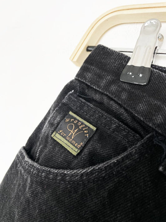 vintage wrangler high rise long denim short - good market thrift store