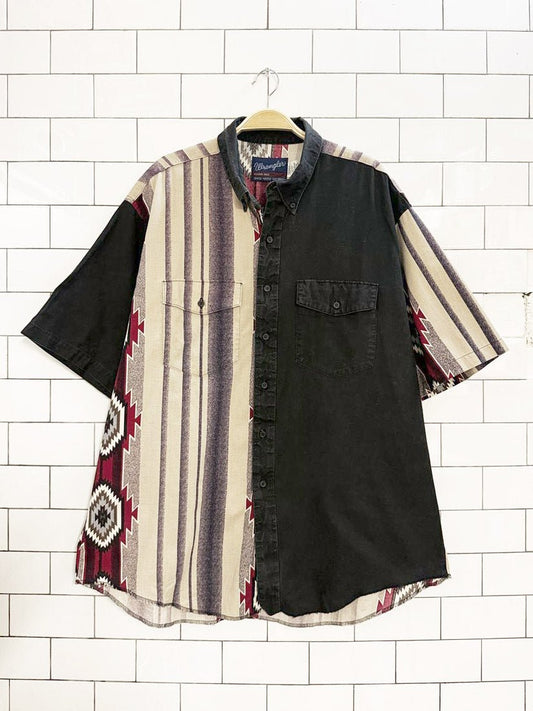 vintage wrangler western short sleeve shirt | single needle tailoring - good market thrift store