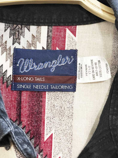 vintage wrangler western short sleeve shirt | single needle tailoring - good market thrift store