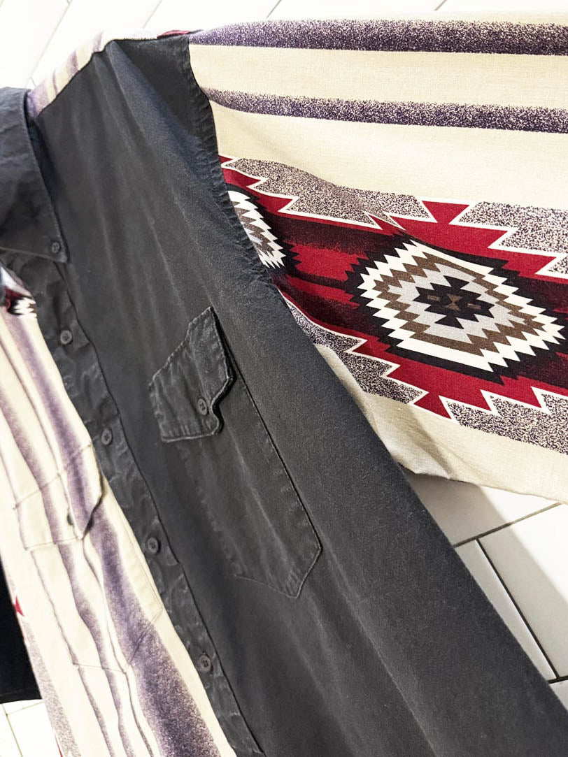 vintage wrangler western short sleeve shirt | single needle tailoring - good market thrift store