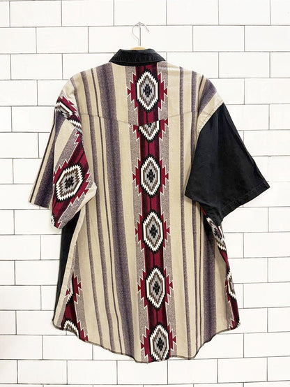 vintage wrangler western short sleeve shirt | single needle tailoring - good market thrift store