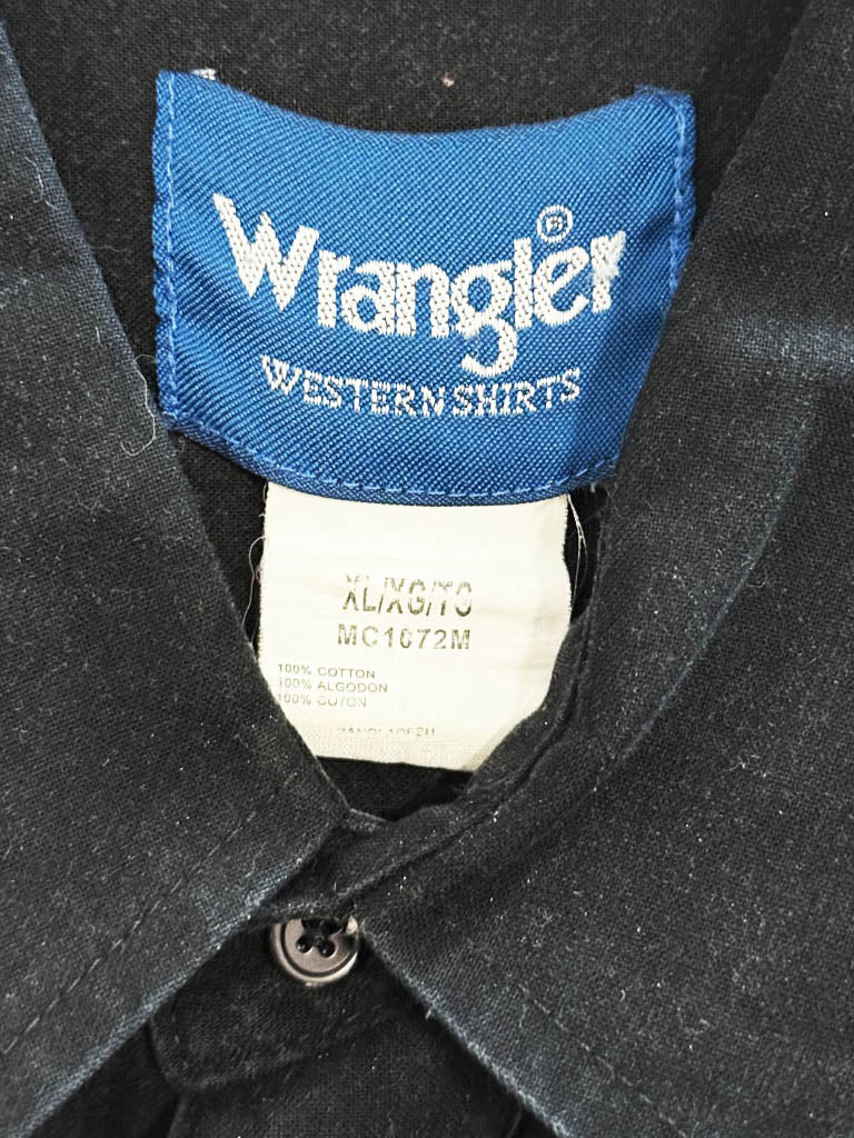 vintage wrangler western snap button shirt - good market thrift store
