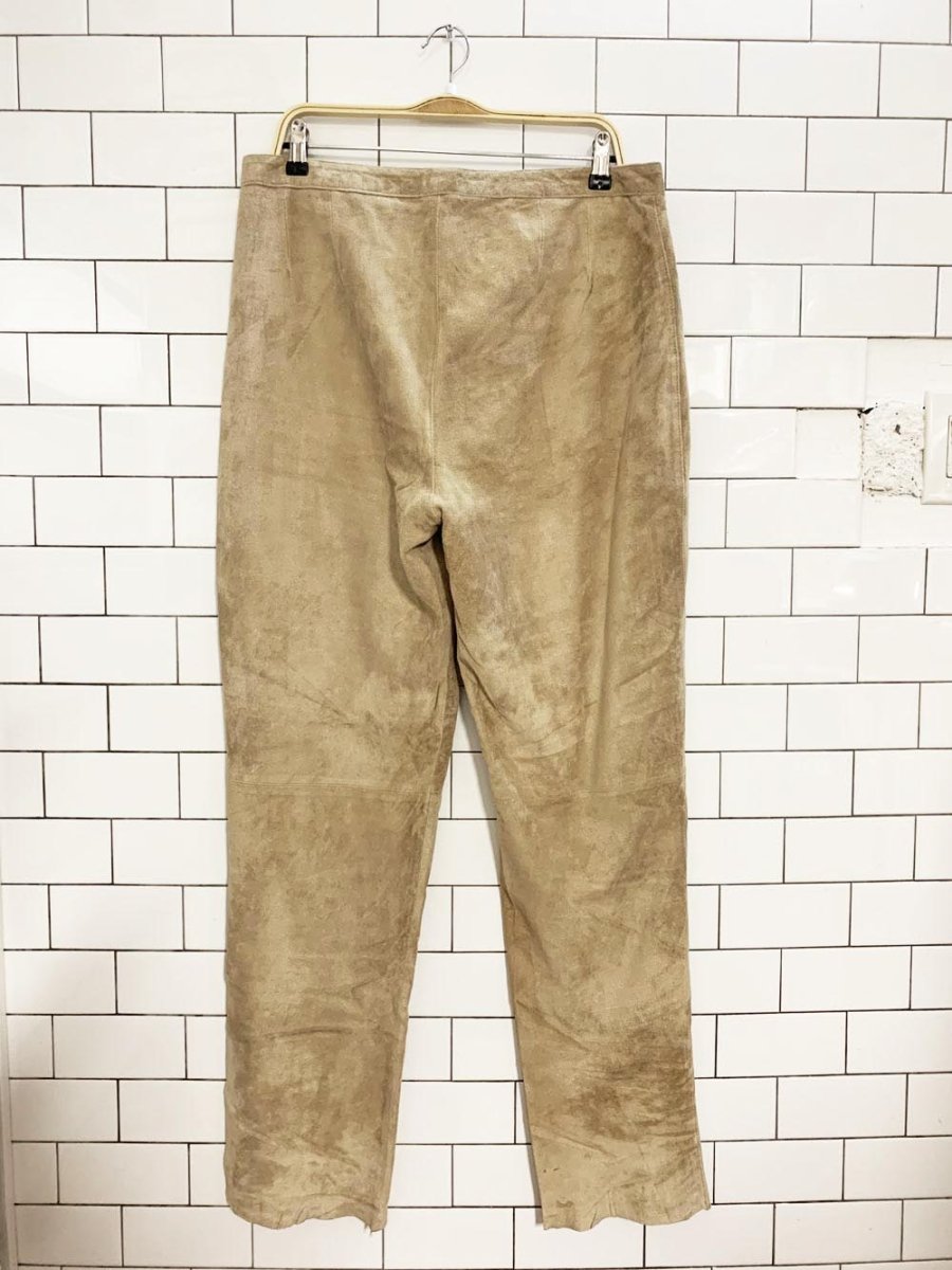 vintage xllin suede casual pant | unlined - good market thrift store