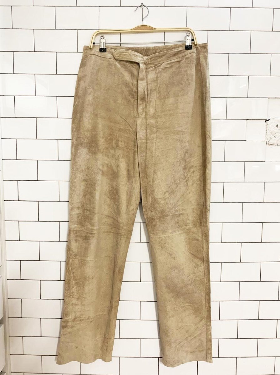 vintage xllin suede casual pant | unlined - good market thrift store