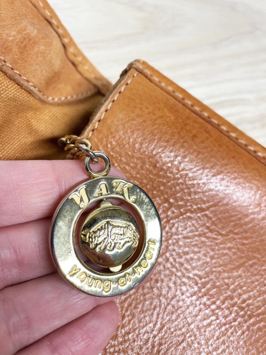 vintage yak leather briefcase - good market thrift store