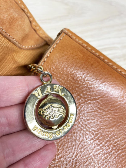 vintage yak leather briefcase - good market thrift store