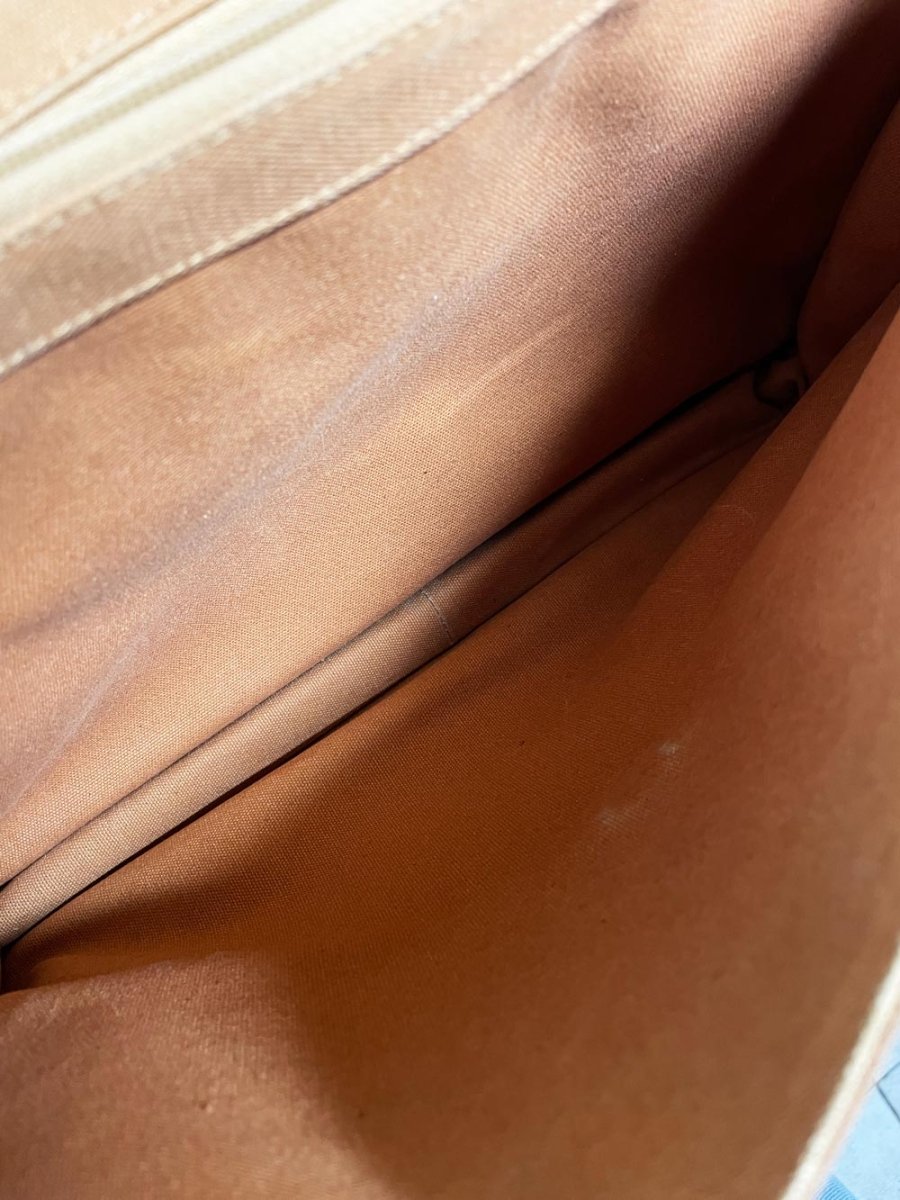 vintage yak leather briefcase - good market thrift store