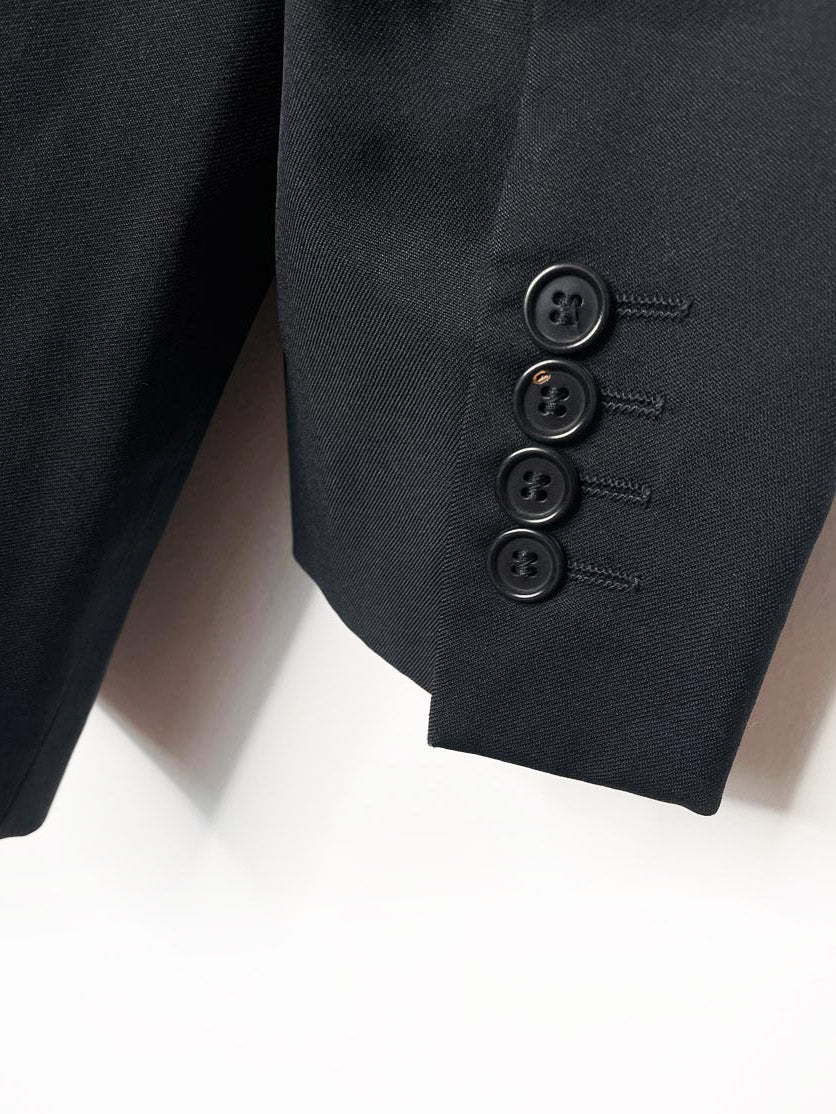 vintage YSL 100% wool navy blazer - good market thrift store