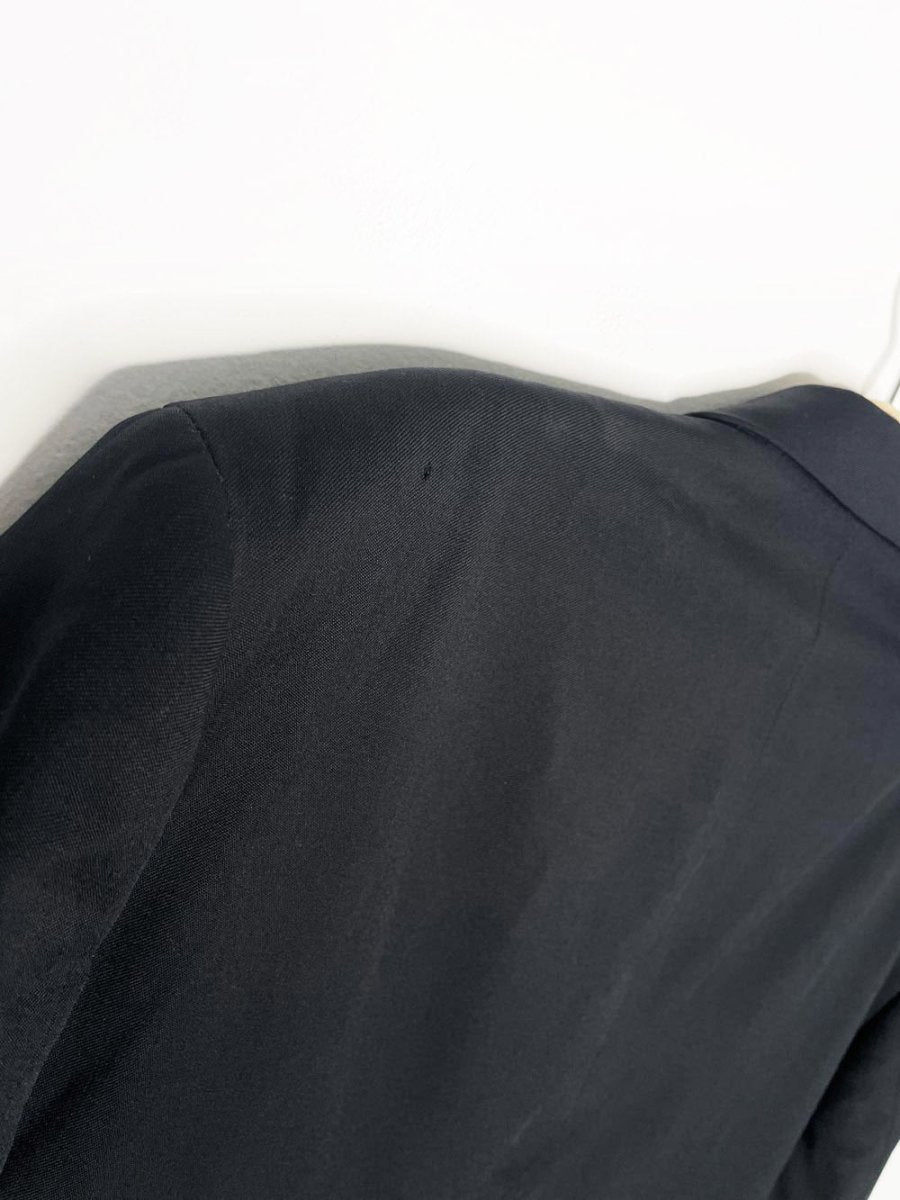 vintage YSL 100% wool navy blazer - good market thrift store