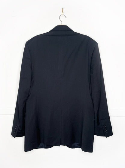 vintage YSL 100% wool navy blazer - good market thrift store