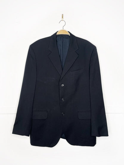 vintage YSL 100% wool navy blazer - good market thrift store